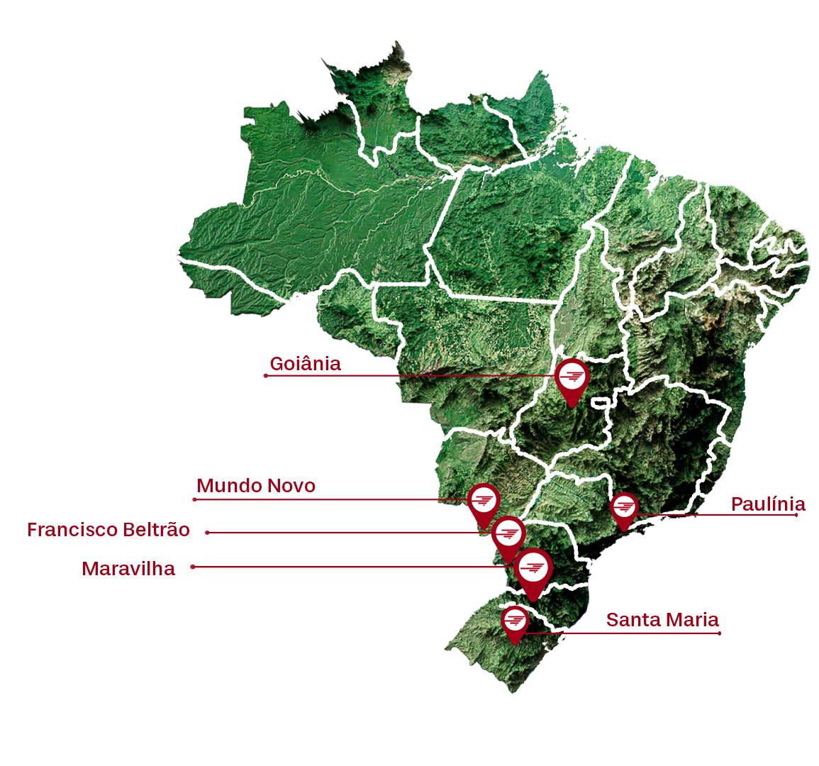 Mapa Brasil · Cobertura Nacional Folletto